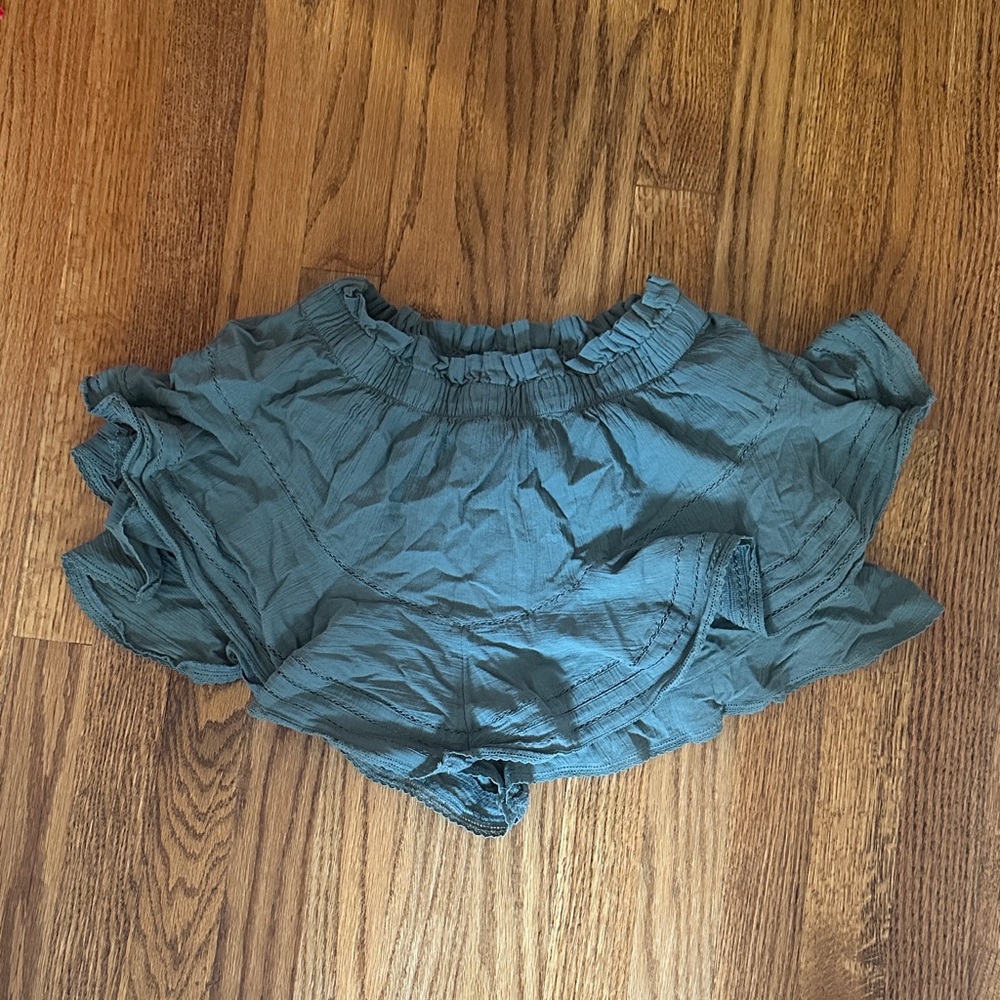 Aerie Ruffled Green Skort